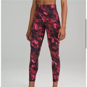 Lululemon HR pant 25” like new color intensity pink blossom size 2